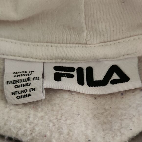 Fila Men's White and Navy Hoodie - Picture 4 of 6